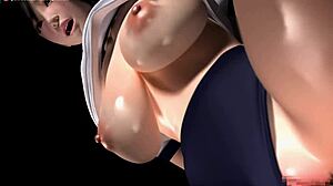 Prepárate para las tetas grandes y las habilidades de garganta profunda de Umemaro en este porno 3D de dibujos animados