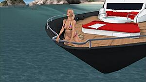 Sexe 3D dans les villas, le chanceux dans la série de yachting