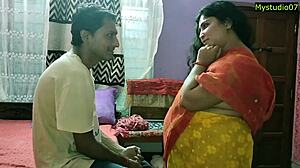 Amateur-indisches Paar hat Analsex und wird in die Muschi gefickt