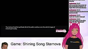 Vtuber strømmer Shining Song Starnova Aki rute del 6