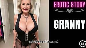 Erotyczna babcia i młody kochanek w windzie: Część 1