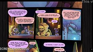 Grote hentai karakter Pacifica van Gravity Falls geniet van een grote lul in haar anime avontuur