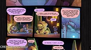 Grote hentai karakter Pacifica van Gravity Falls geniet van een grote lul in haar anime avontuur