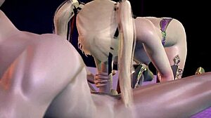 हेंटाई एनीमेशन में कार्टन मैरिज को ओरल सेक्स का शौक है।