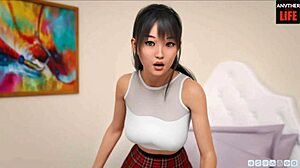 Interaktivní asijské dívky POV v Lust Academy sezóna 2 epizoda 61