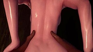 Hinatas sensuella cowgirl och bakifrån ridning i 3D hentai