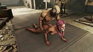Fallout 4: Eksplorasi fantasi gelap dengan karakter berambut merah muda dalam BDSM