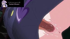 Kaunis tyttö kohtaa kaksi valtavaa penistä sensuroimattomassa hentai-videossa, jossa on englanninkieliset tekstitykset