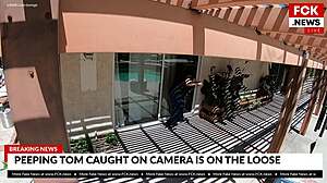 Wytatuowany intruz zaskakuje nastolatkę ukrytą kamerą