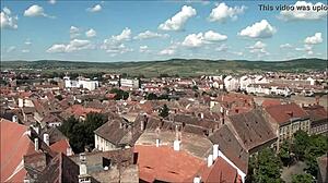 Sibiu, Roemenie's redlight district bekeken van bovenaf